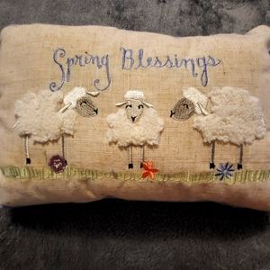 Small Decoration Spring Pillow...Spring Blessings